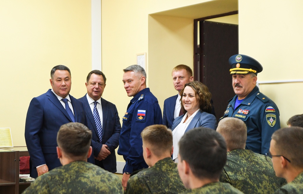 В Твери Игорь Руденя осмотрел военный учебный центр при ТвГТУ