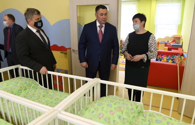 Губернатор Тверской области посетил торжокский детский сад №12