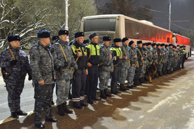 В Тверь из служебной командировки на Северный Кавказ вернулся сводный отряд полиции
