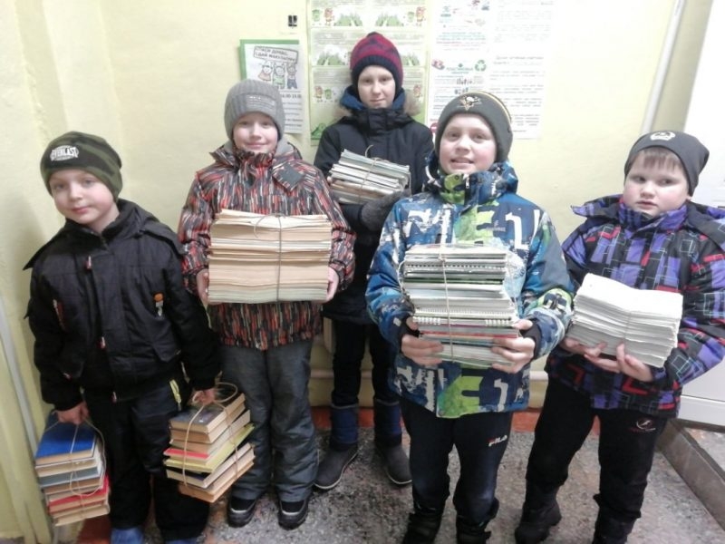 В Тверской области школьники посоревнуются в сборе макулатуры