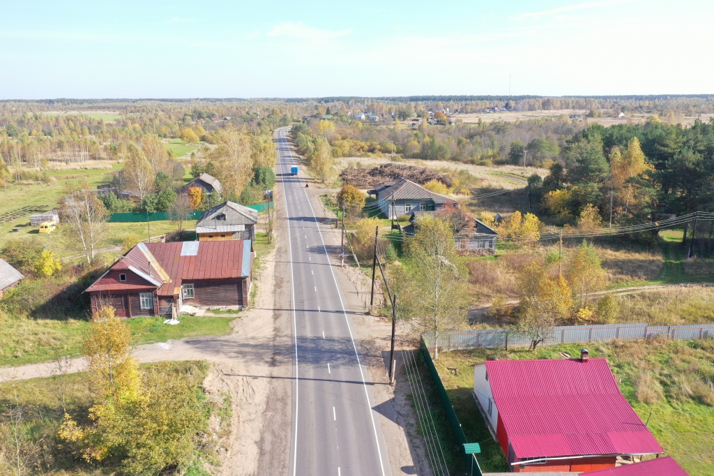 В Тверской области открыт отремонтированный участок дороги на Кимры