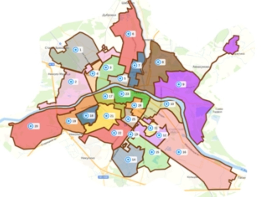 В Твери установили границы 25 округов для выборов депутатов