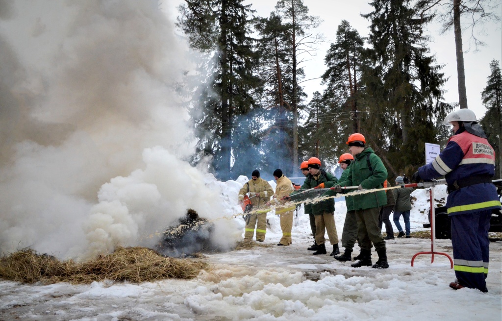 В Тверской области репетировали ликвидацию ландшафтных пожаров