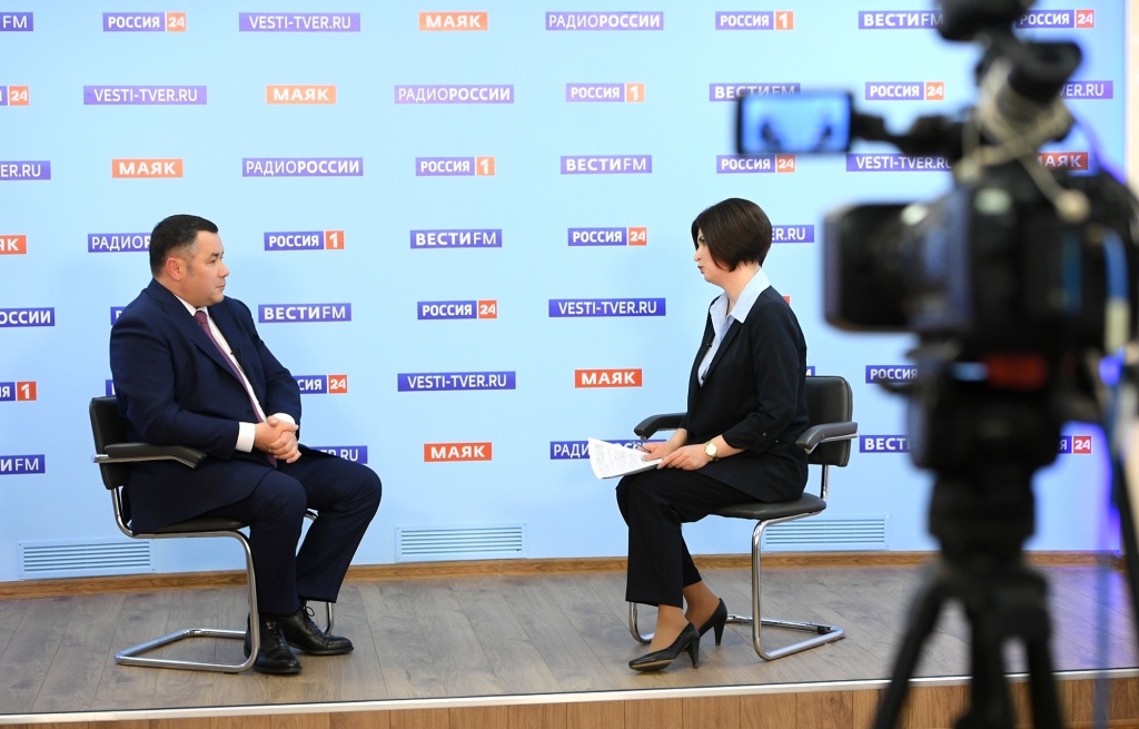 В Твери губернатор Игорь Руденя ответит на вопросы в прямом эфире