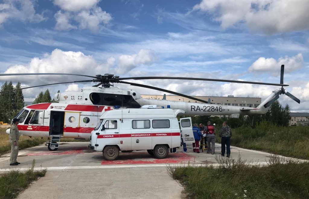 В Тверь вертолетами доставлены двое детей для оказания медицинской помощи